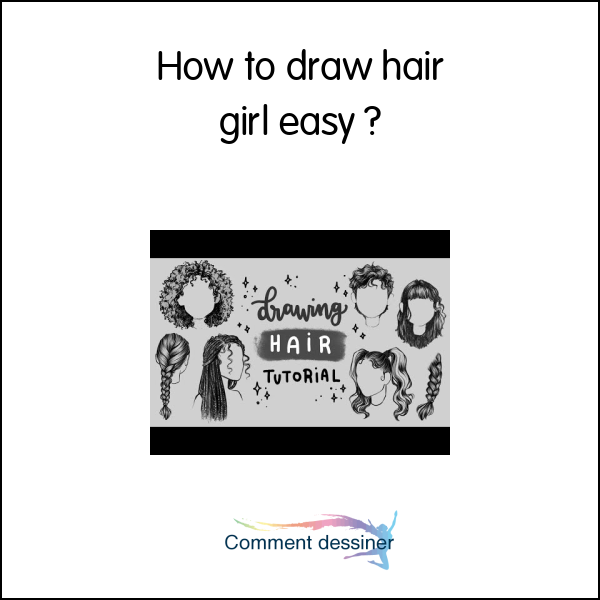 How to draw hair girl easy
